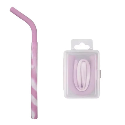 Eco-Friendly Collapsible Silicone Straw with Box - Reusable & Portable Folding Straw