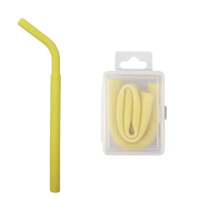 Eco-Friendly Collapsible Silicone Straw with Box - Reusable & Portable Folding Straw