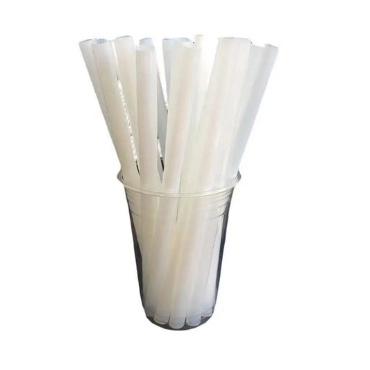 Corn Starch Disposable Straw 12mm Individually Wrapped