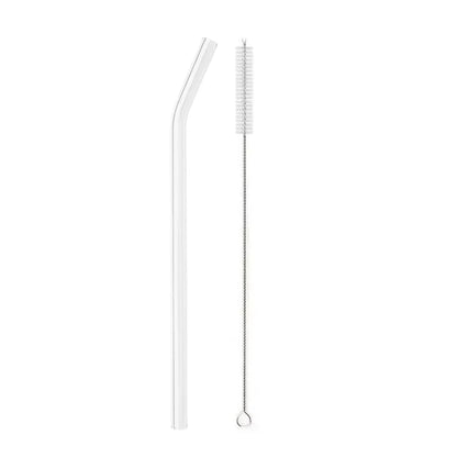 Straight Bend Straw Borosilicate Glass Straws Environmentally Friendly Reusable for Milkshakes Bar Accessories Straws with Brushes