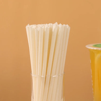 Sustainable and Compostable Corn Starch Straws - Healthy for You and the Planet，100Pack