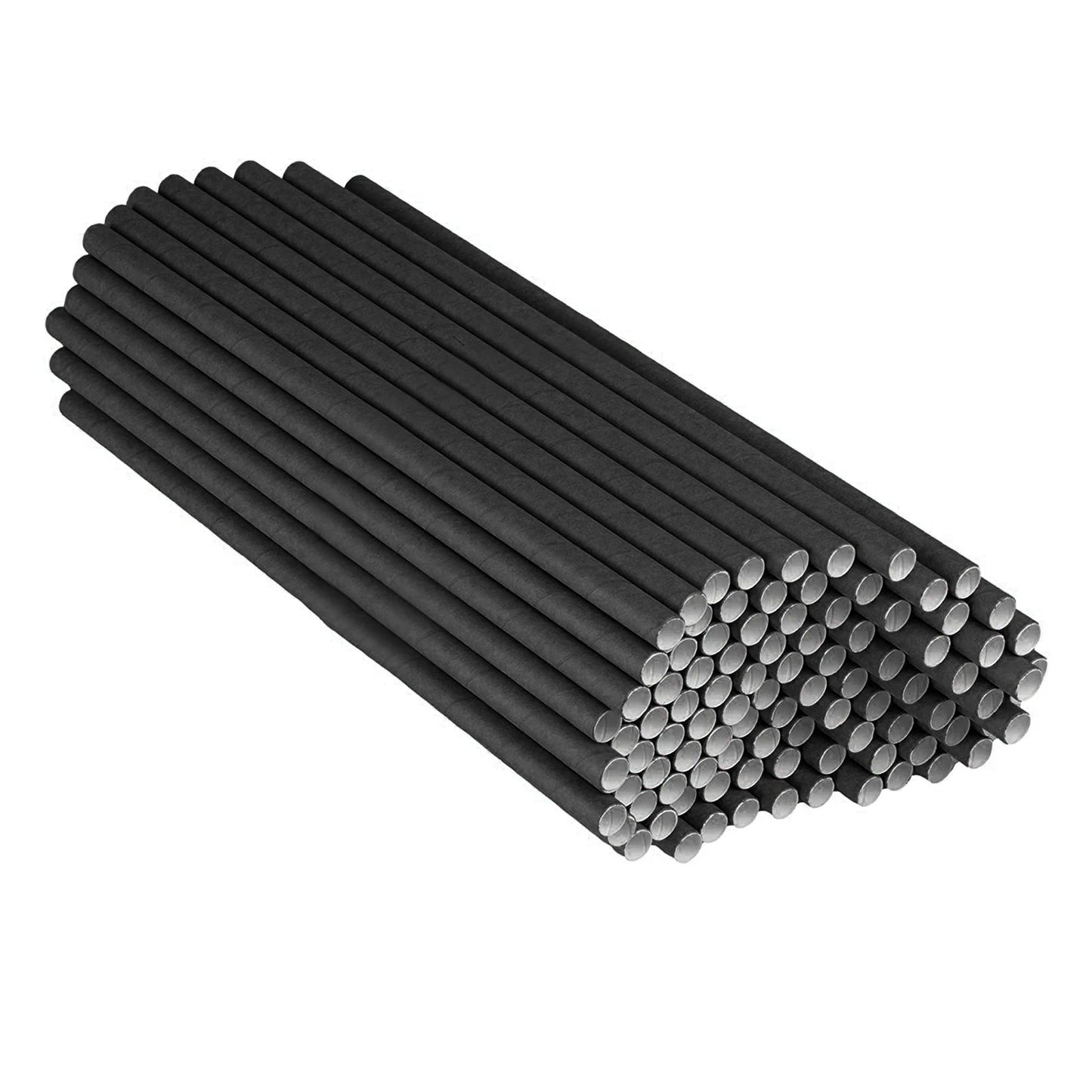 100 Pcs Eco Friendly Vintage Kraft Paper Disposable Straws