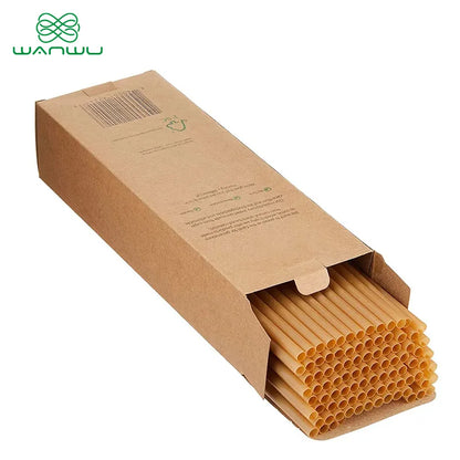 Sugarcane Straws 6mm Natural 100pcs